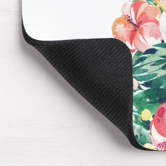 Tropische Ananas mit Ihrer Monogramm Mousepad (Ecke)