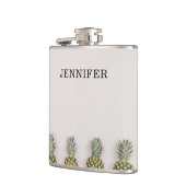 Tropische Ananas mit Namen Flachmann (Links)