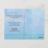 Tropische Ananas mit Sonnenbrille Postkarte (Rückseite)