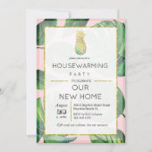 Tropische Ananas Palmenhain Einladung (Vorderseite)