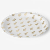 Tropische Ananas Pappteller (Schrägansicht)