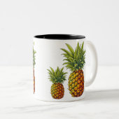 Tropische Ananas-Paradies-Tasse Zweifarbige Tasse (VorderseiteRechts)