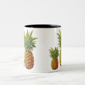 Tropische Ananas-Paradies-Tasse Zweifarbige Tasse (Mittel)