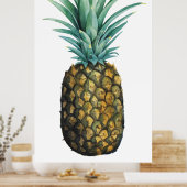 Tropische Ananas Poster (Küche)