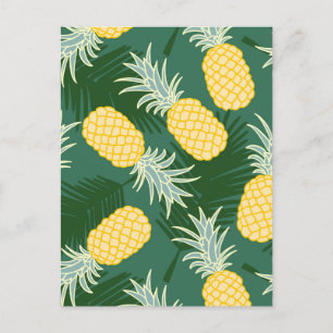 Tropische Ananas Postkarte
