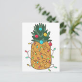 Tropische Ananas Postkarte (Stehend Vorderseite)