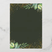 Tropische Ananas, Real Foil Tropical Pineapa Party Folieneinladung (Rückseite)