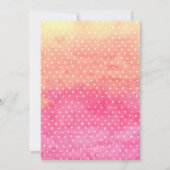 Tropische Ananas Rosa Kinderdusche Einladung (Rückseite)