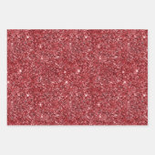 Tropische Ananas Roter Glitzer Geschenkpapier Set (Vorderseite 2)