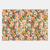 Tropische Ananas Roter Glitzer Geschenkpapier Set (Vorderseite)