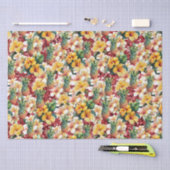 Tropische Ananas Roter Glitzer Seidenpapier (Handwerk)