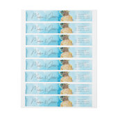 Tropische Ananas-Rücksendeadresse (Bogen)