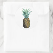 Tropische Ananas Runder Aufkleber (Tasche)