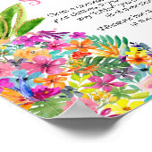 Tropische Ananas sagen nicht Baby Poster (Ecke)