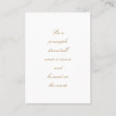 Tropische Ananas-Schmuckkarte Visitenkarte (Rückseite)