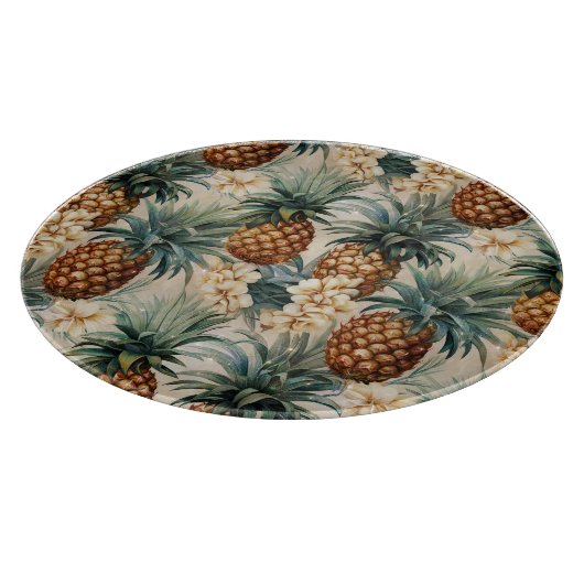 Tropische Ananas Schneidebrett (Ecke)