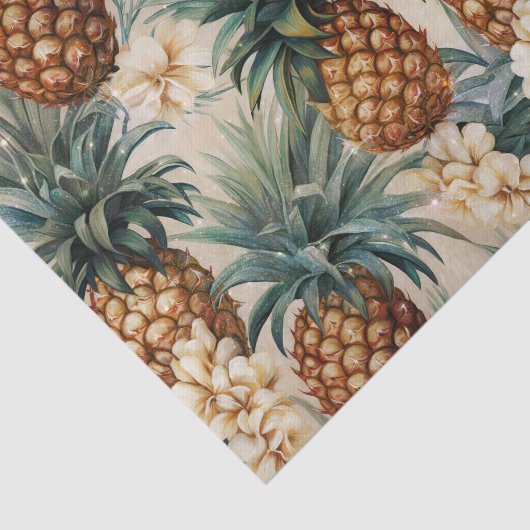 Tropische Ananas Seidenpapier (Ausschnitt)