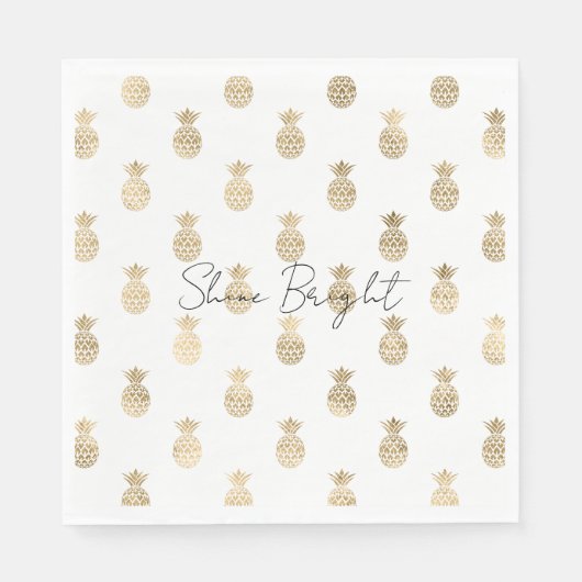 Tropische Ananas Serviette (Vorderseite)