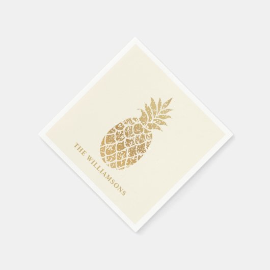 Tropische Ananas Serviette (Ecke)