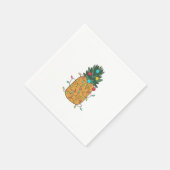 Tropische Ananas Serviette (Ecke)