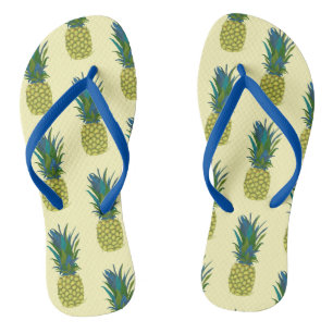 Tropische Ananas-Slim-Straps Sommerflip Flops Badesandalen