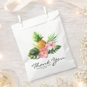 Tropische Ananas Sommer Abschluss Danke Geschenktütchen
