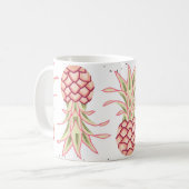 Tropische Ananas Sommer Nahtlose Print Kaffeetasse (Vorderseite Links)