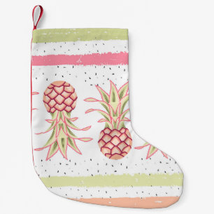 Tropische Ananas Sommer Nahtlose Print Kleiner Weihnachtsstrumpf