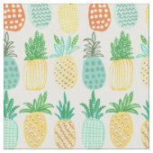 Tropische Ananas | Sommer | Stoff (Nahaufnahme)