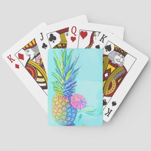 Tropische Ananas Spielkarten (Rückseite)