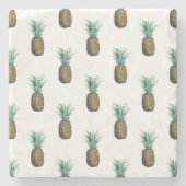 Tropische Ananas Steinuntersetzer (Vorderseite)