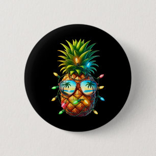 Tropische Ananas-Sungl-Weihnachtslichter Xmas In  Button