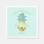Tropische Ananas Sweet 16 Happy Birthday ID922 Serviette (Vorderseite)