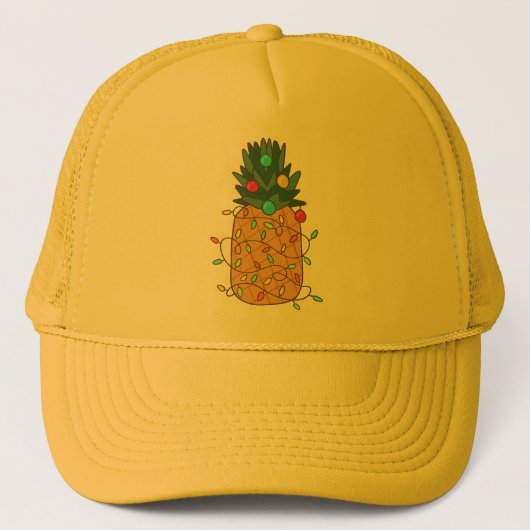 Tropische Ananas Truckerkappe (Vorderseite)