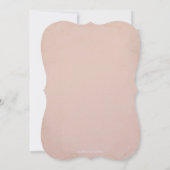 Tropische Ananas und Blush Pink Bridal Einladung (Rückseite)