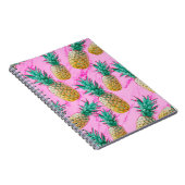 Tropische Ananas und rosa Marmor Moderne Farben Notizblock (Rechte Seite)