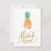 Tropische Ananas Vielen Dank Dankeskarte (Vorderseite)