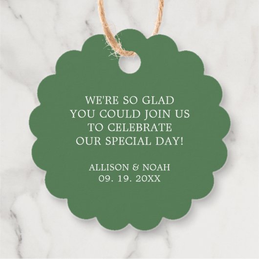 Tropische Ananas Vielen Dank für Ihre Unterstützun Geschenkanhänger (Rückseite)