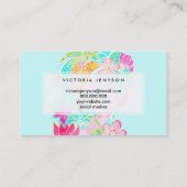 Tropische Ananas Visitenkarte (Rückseite)