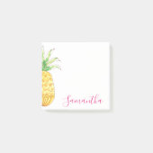 Tropische Ananas Wasserfarbe Personalisiert Post-it Klebezettel (Vorderseite)