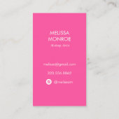 Tropische Ananas Wasserfarbe Rosa Lila hell Visitenkarte (Rückseite)