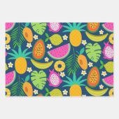 Tropische Ananas Wassermelone Banana Früchte Geschenkpapier Set (Vorderseite 2)