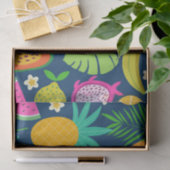 Tropische Ananas Wassermelone Banana Früchte Seidenpapier (Geschenk)
