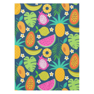 Tropische Ananas Wassermelone Banana Früchte Tischdecke