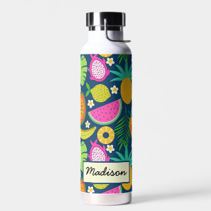 Tropische Ananas Wassermelonen Bananenstauden Trinkflasche