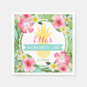Tropische Ananas Wedding Bachelorette Luau Serviette (Vorderseite)