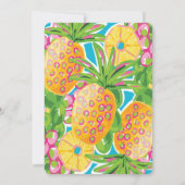 Tropische Ananas zum Geburtstag Einladung (Rückseite)