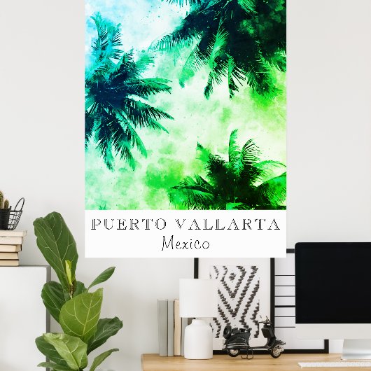 *~* Tropische AP25 Reisepersonalize - Palm Tree P Poster (Heimbüro)