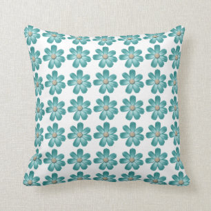 Tropische aquamarine blaue kissen