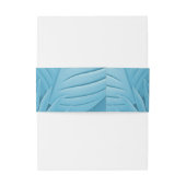 Tropische Aquamarine Hochzeit Einladungsbanderole (Rückseitenbeispiel)
